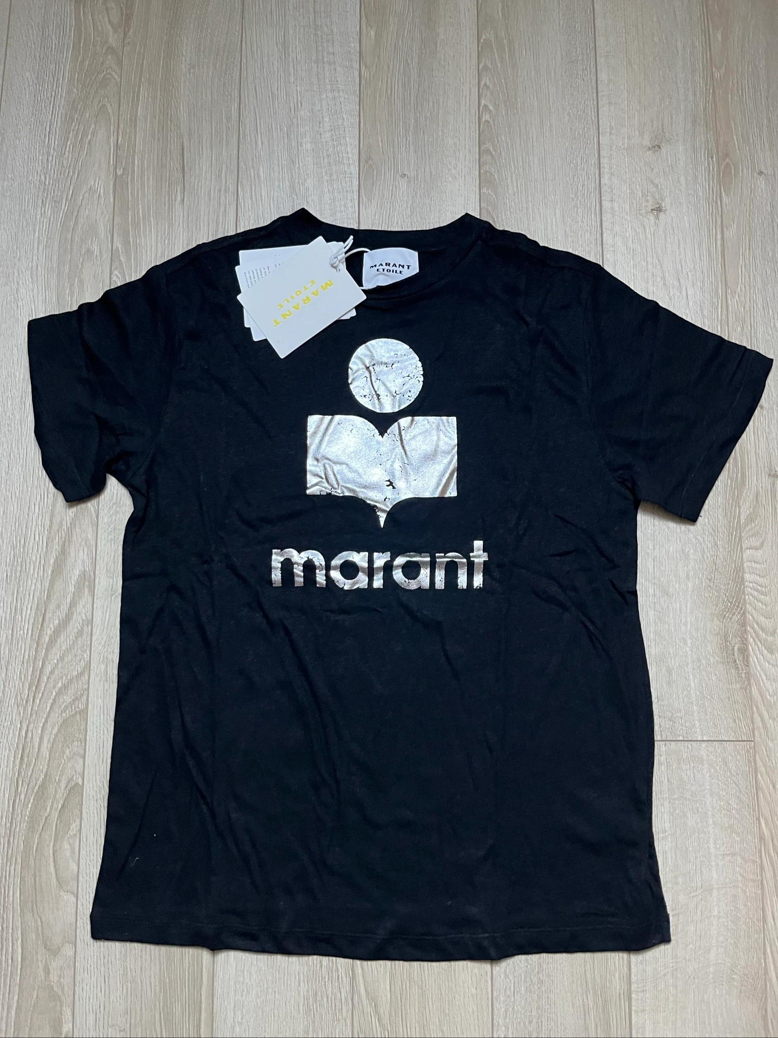 T shirt Isabel Marant Etoile Taille S/36 Noir et argenté 